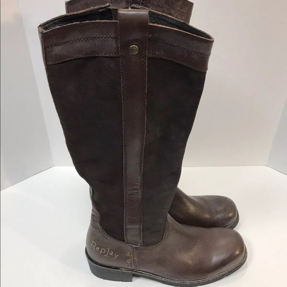 Replay Calf Riding Cowboy Boots